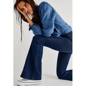 Free People Pull-On Flare Bell Bottom Jeans